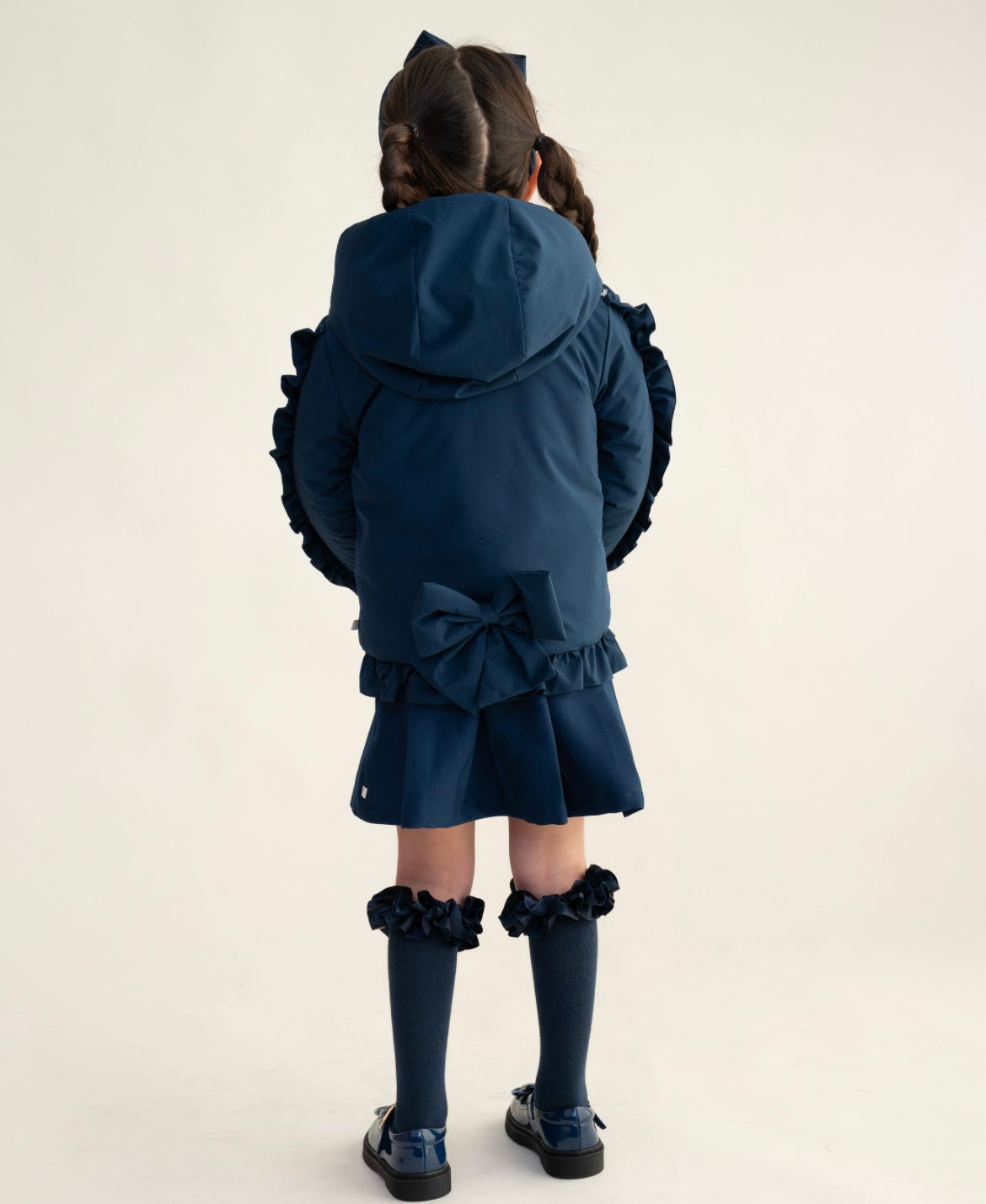 CARAMELO- Short frilled school jacket