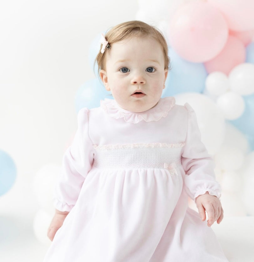 BLUES BABY- Velour smock dress (2200)