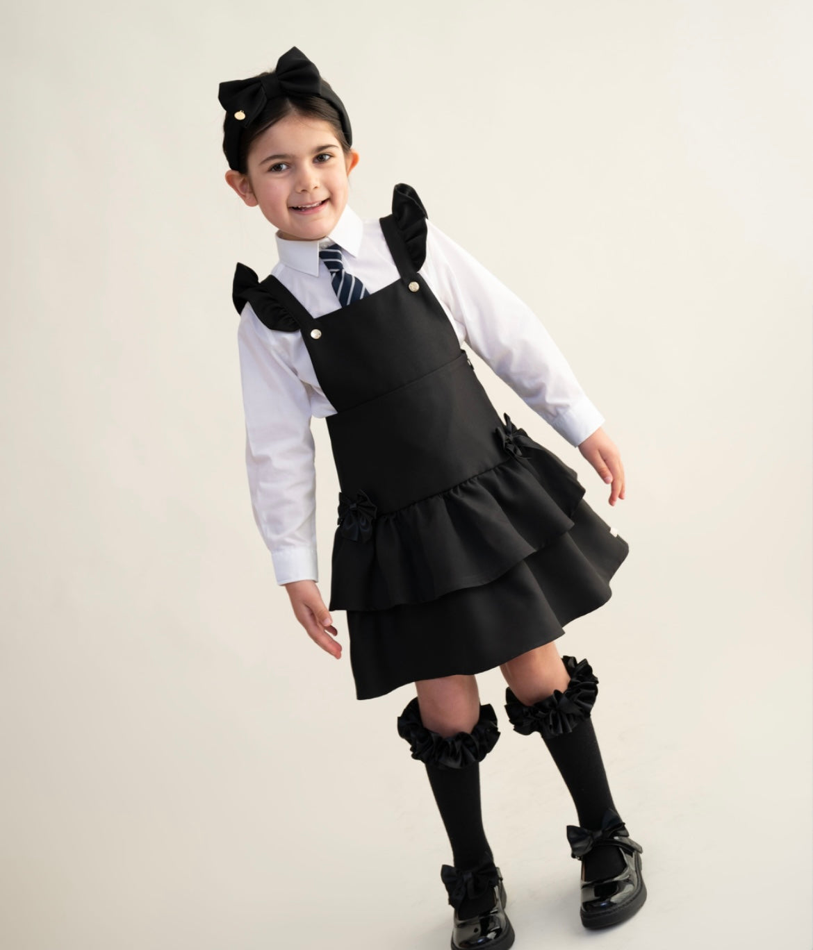 CARAMELO - Ra Ra Pinafore ( Black)