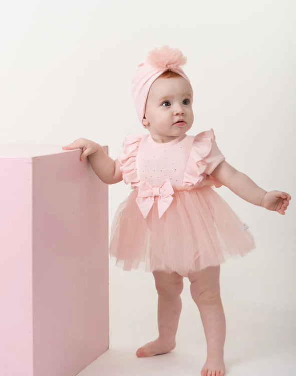 CARAMELO- Tulle baby dress ( pink)