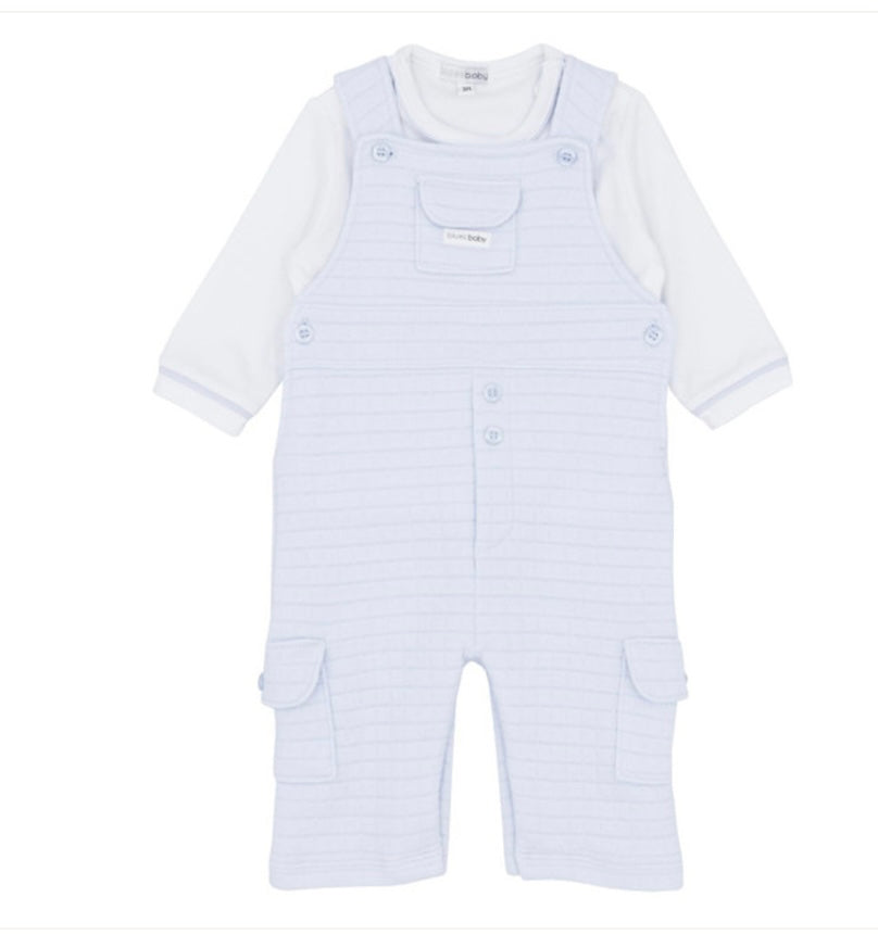 BLUES BABY - Quilted dungaree set ( 2221)