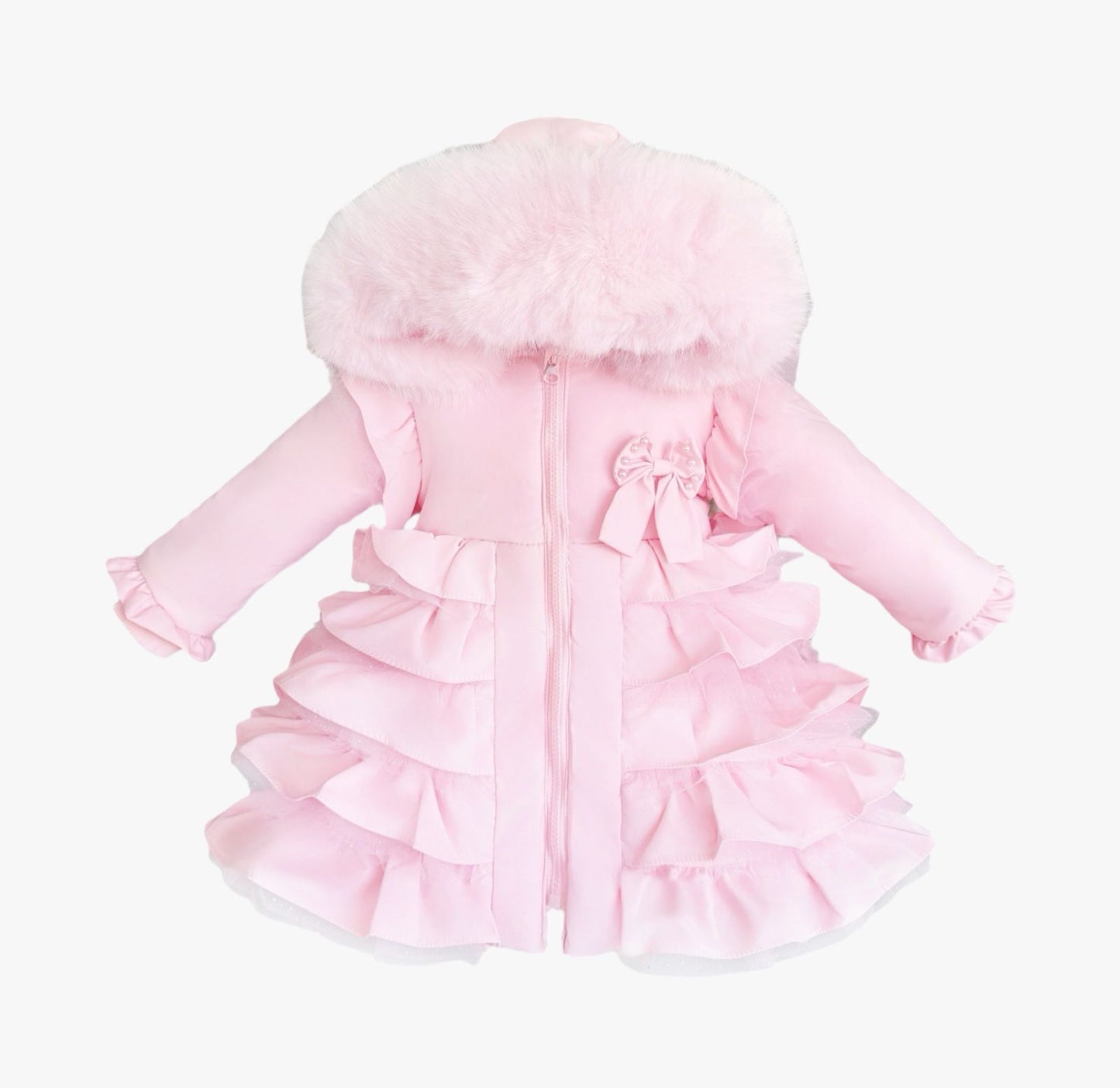 WEE ME- Frill coat ( PINK)
