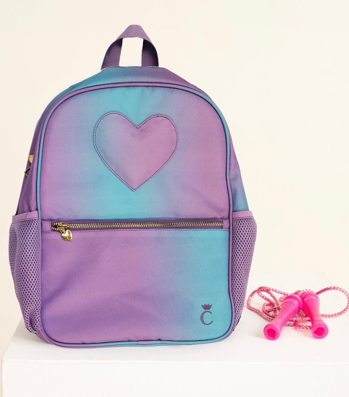 CARAMELO- Ombré heart back pack