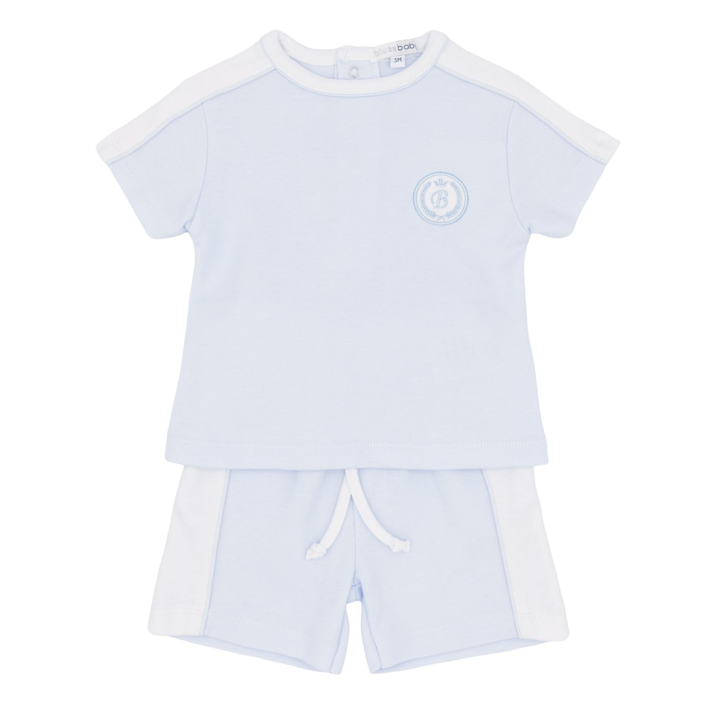 BLUES BABY- T-shirt and short set ( Blue)