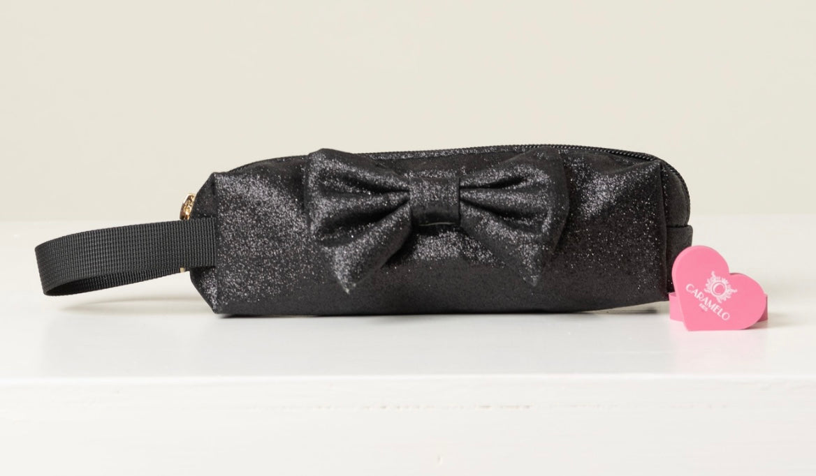 CARAMELO-Glitter bow pencil cases