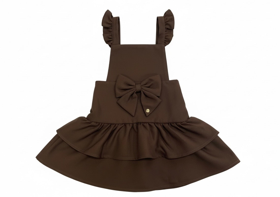 CARAMELO-Rara pinafore (BROWN)