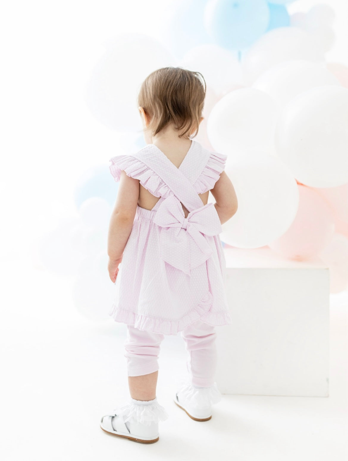 BLUES BABY- Cross back bow legging set