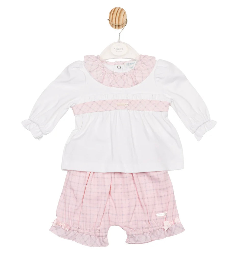 MINTINI- Check short set ( 6729)