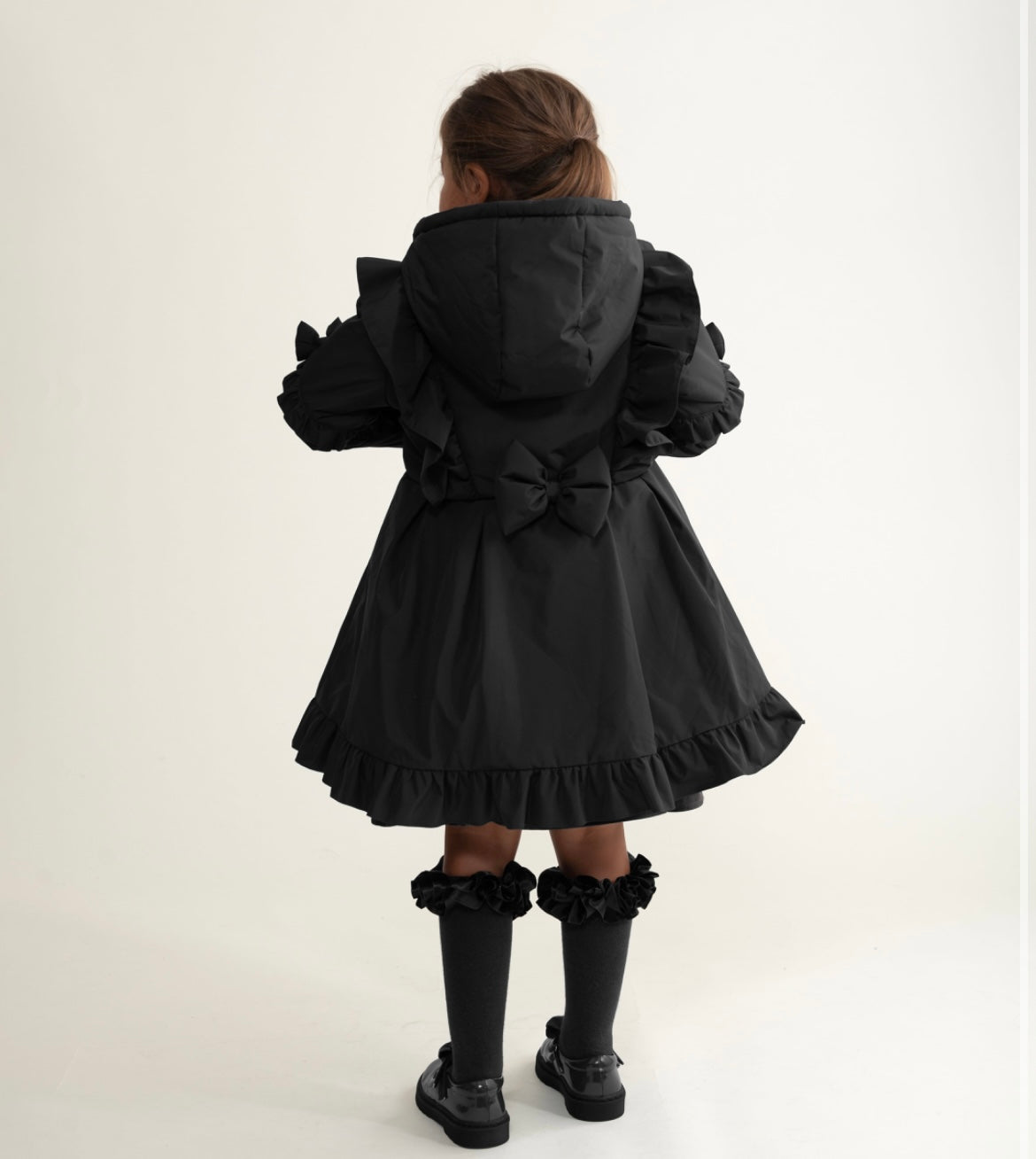 CARAMELO - Skirted frill padded school coat