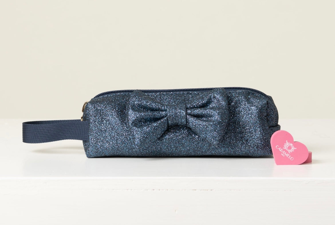 CARAMELO-Glitter bow pencil cases