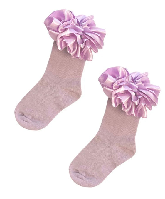 CARAMELO- Ruffle ankle sock ( Lilac)