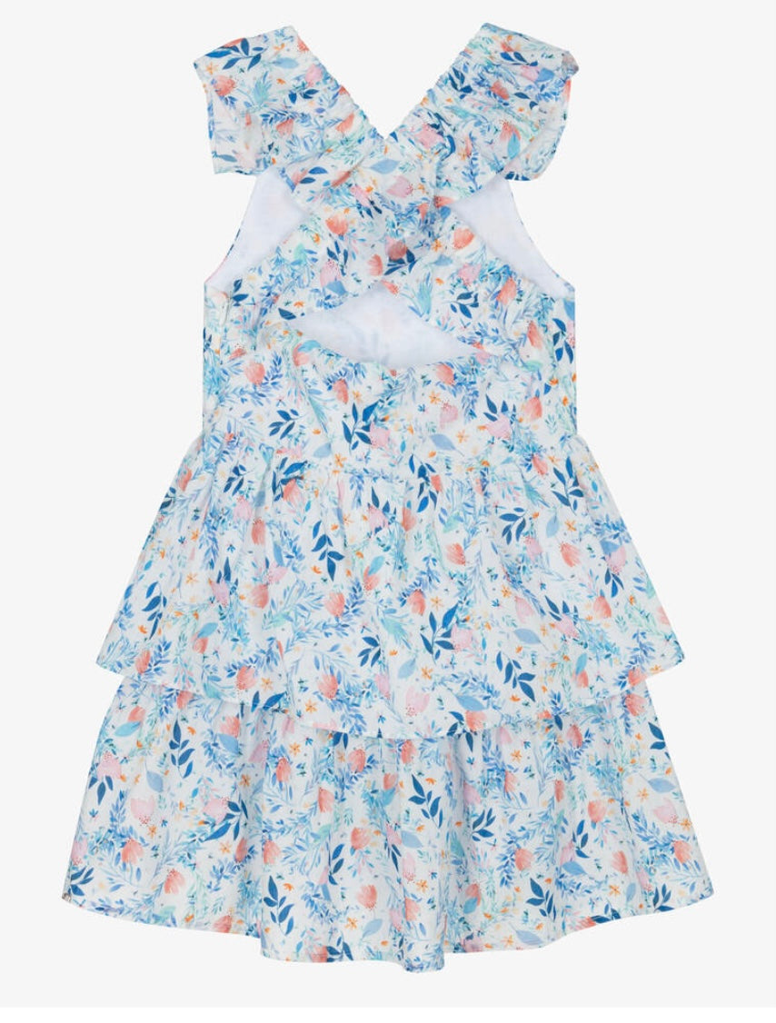 DR KID- Blue floral dress
