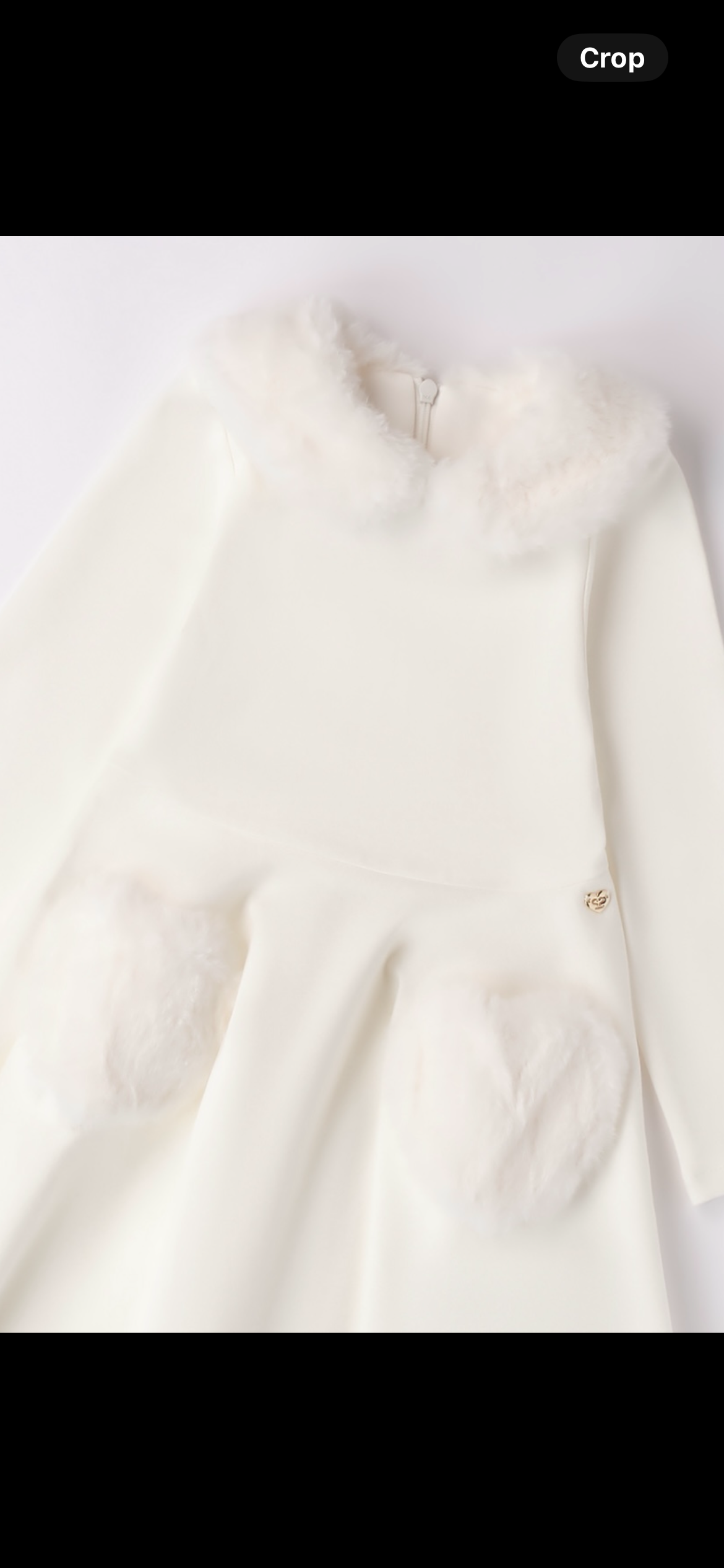 SARABANDA- Fur dress (White)