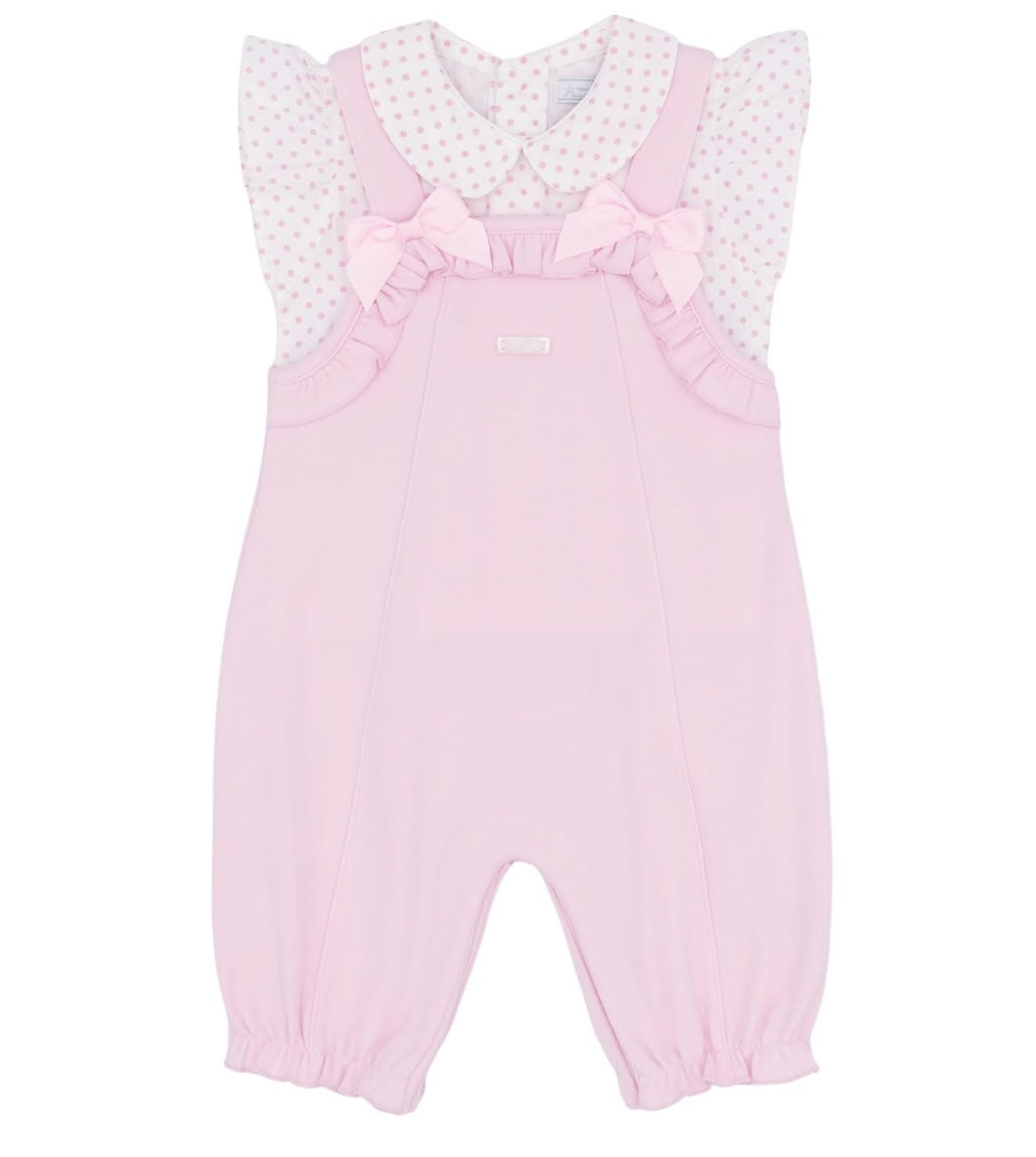AMORE- Polka dot dungaree set (0057)