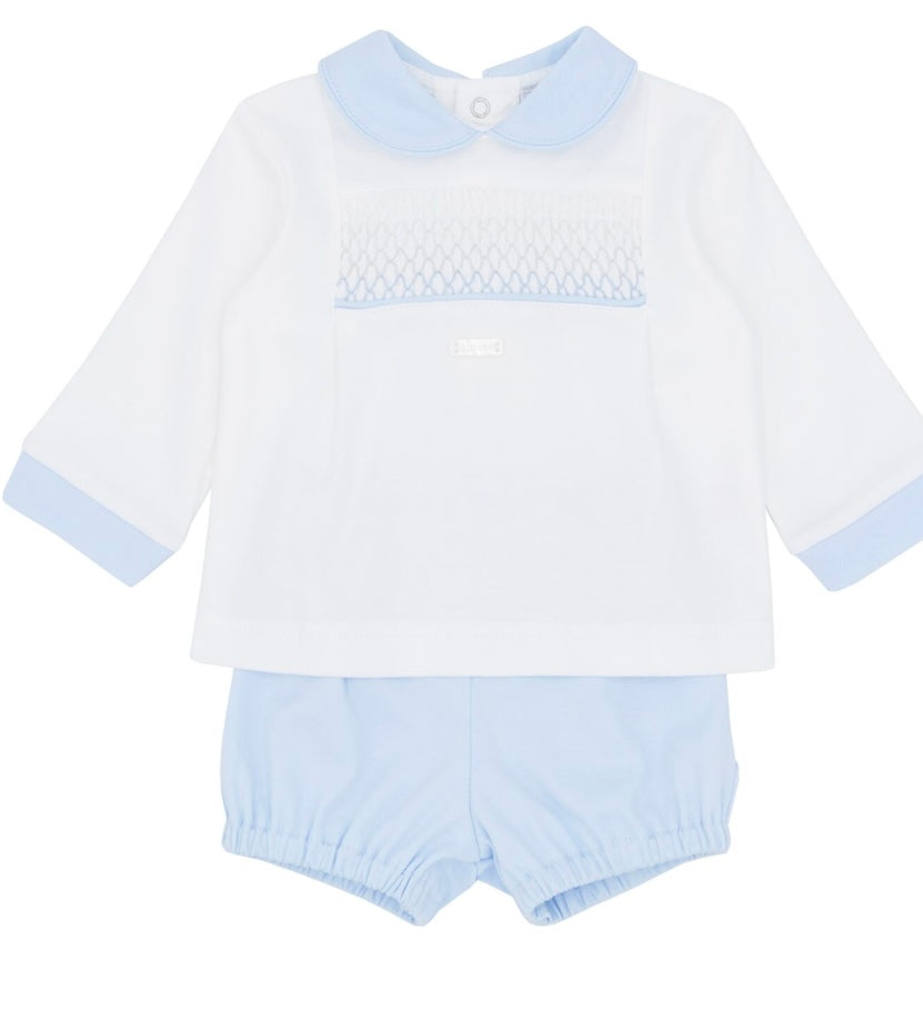 AMORE- Smocked short set (0022)