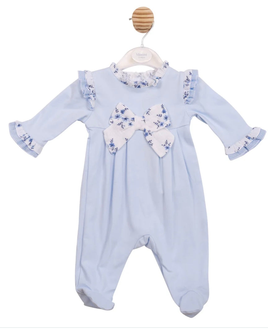 MINTINI- Blue floral sleepsuit ( MB7137)