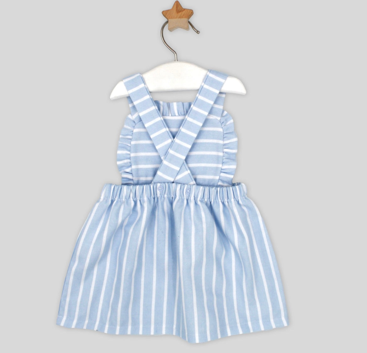 RAPIFE - cross back pinafore with frill collar vest