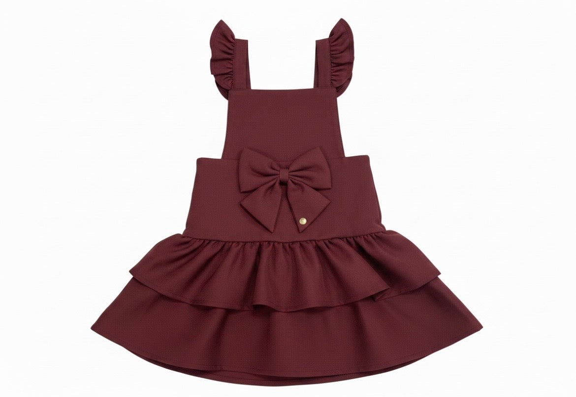 CARAMELO-RaRa pinafore ( Maroon)