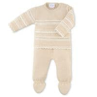 DANDELION- Knit trouser set ( Beige)