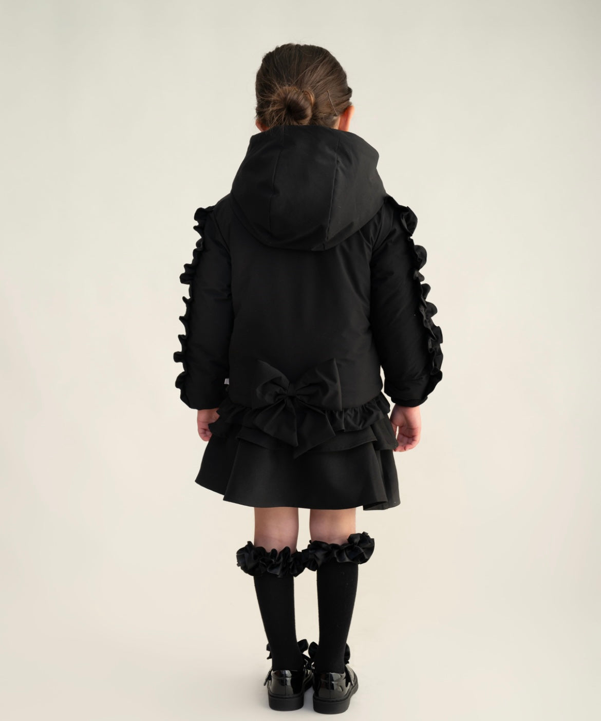 CARAMELO- Short frilled school jacket