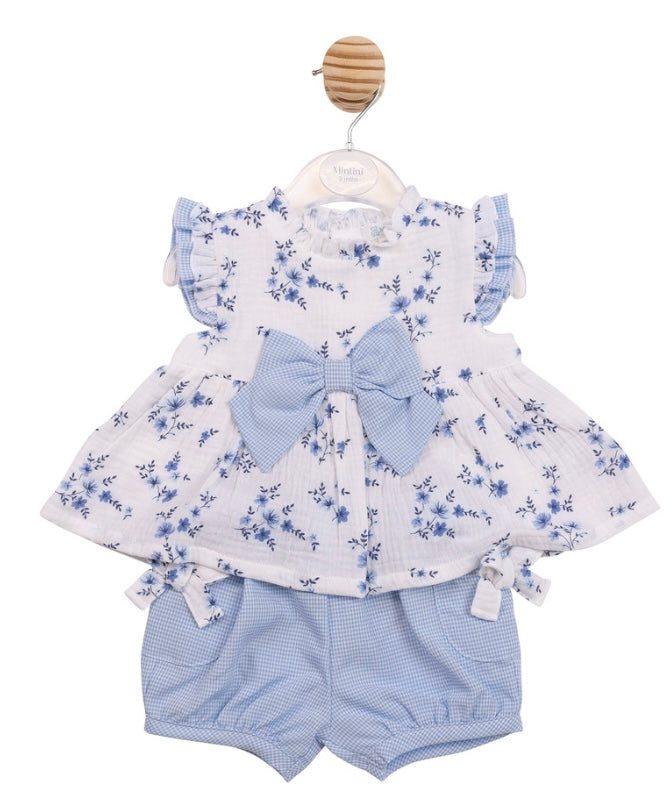 MINTINI- Floral top and short set ( MB7140)