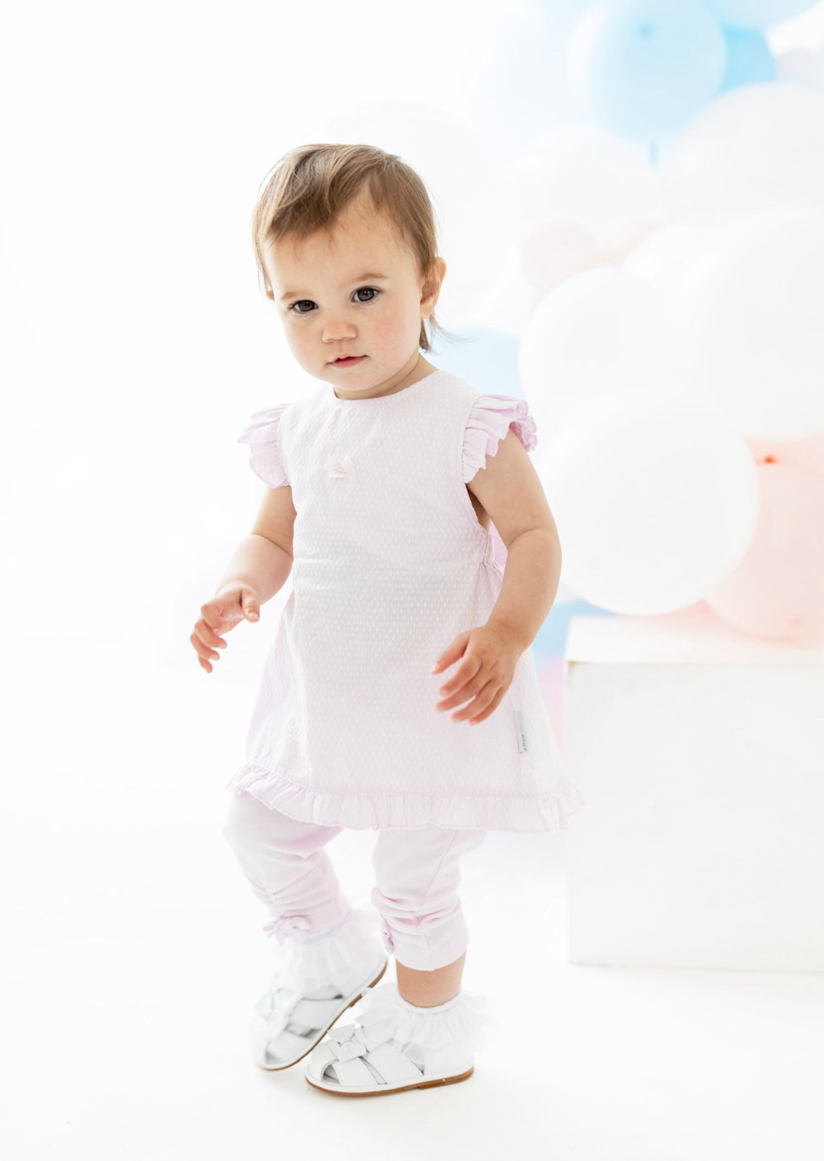 BLUES BABY- Cross back bow legging set