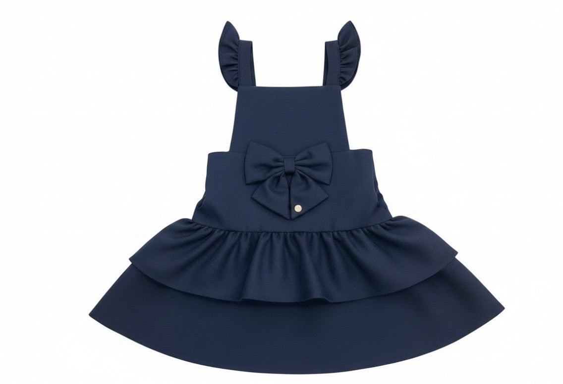 CARAMELO- Ra Ra bow Pinafore ( Navy)