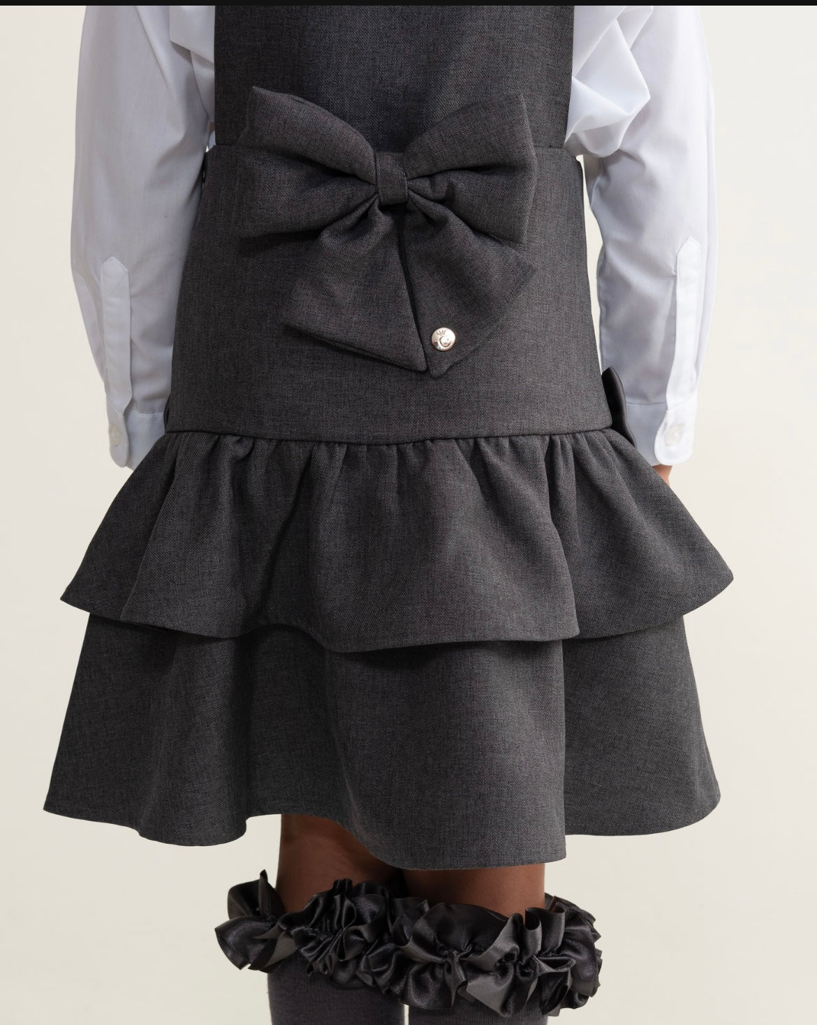 CARAMELO- Ra Ra pinafore ( Grey)