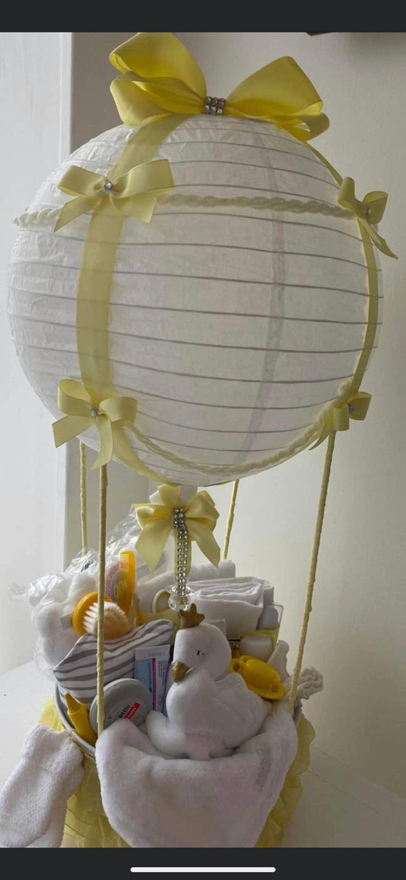 Hot air balloon baby gift