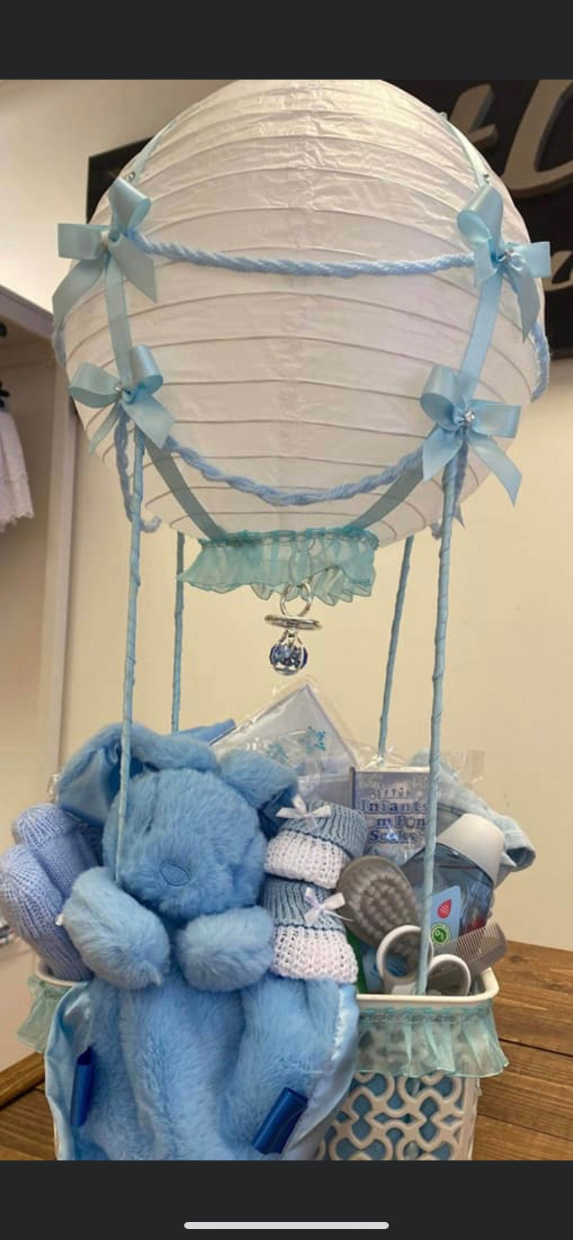 Hot air balloon baby gift