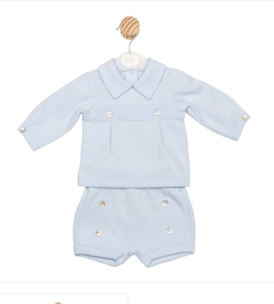 MINTINI- Boys quilted short set ( 6553)