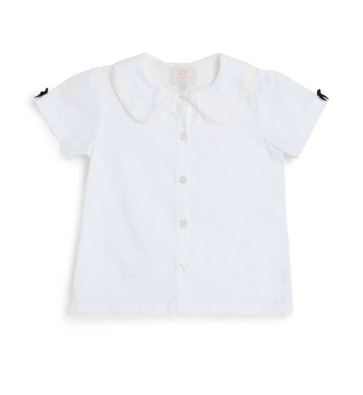 CARAMELO-School shirt with satin bow