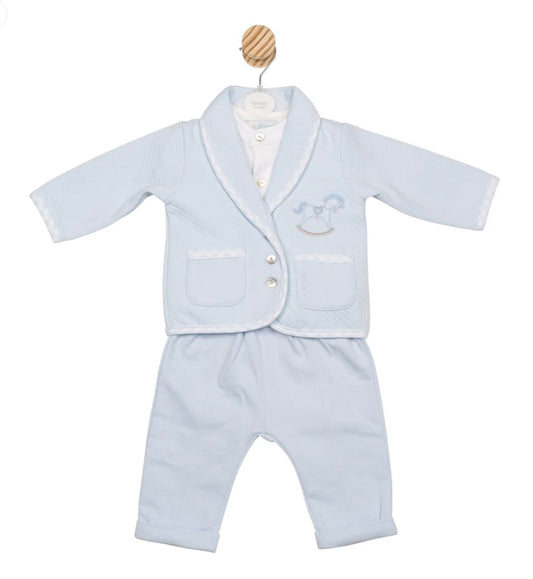 MINTINI- 3 piece Boys quilted suit ( 6561)