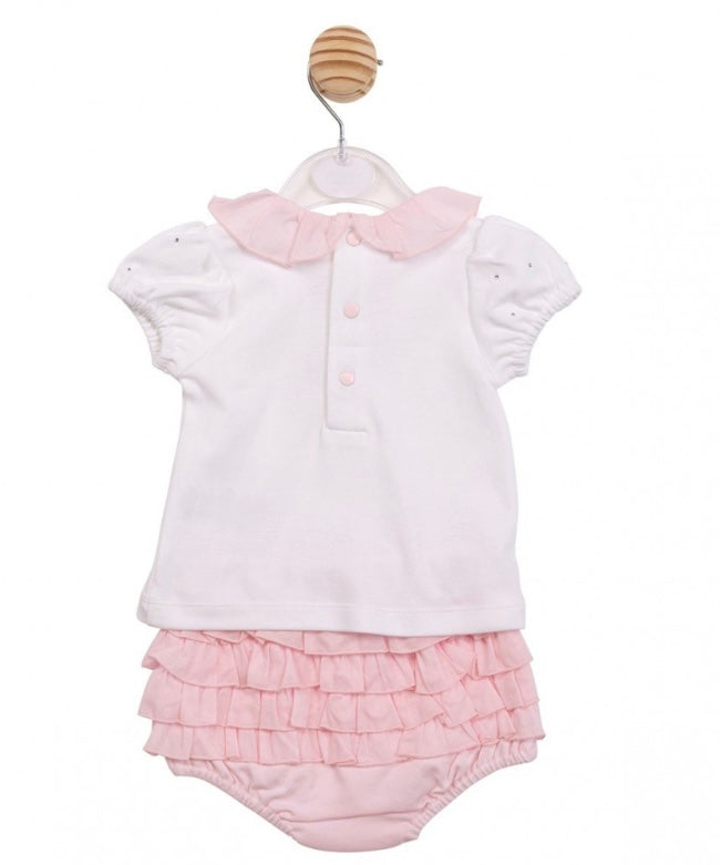 MINTINI- Diamonte frill top and jam pant set ( MB0793)