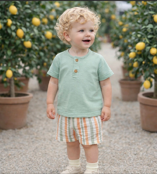 RAPIFE- Boys stripe short set