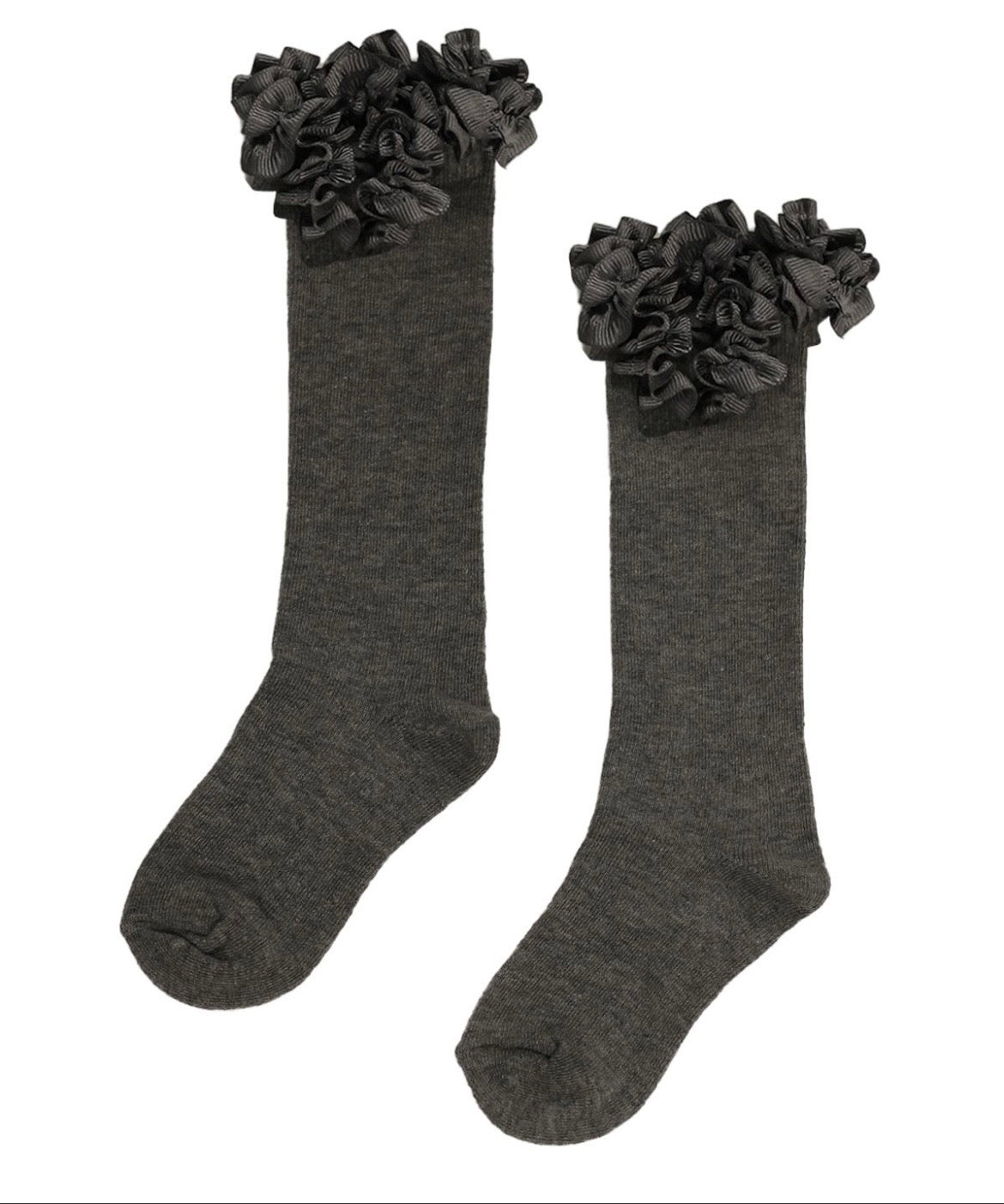 CARAMELO- Grosgrain ruffle sock