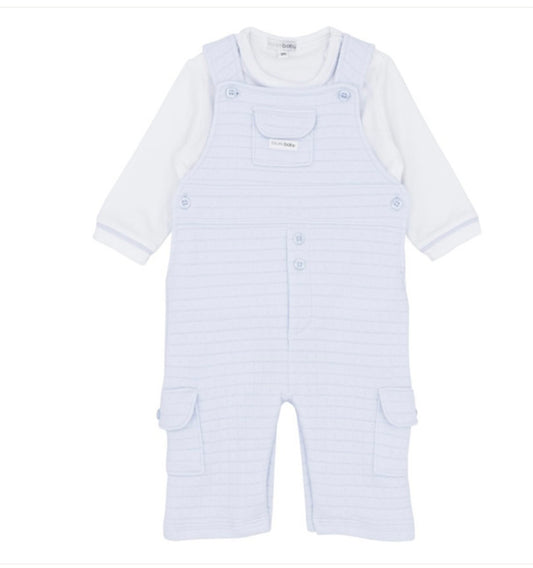BLUES BABY - Quilted dungaree set ( 2221)