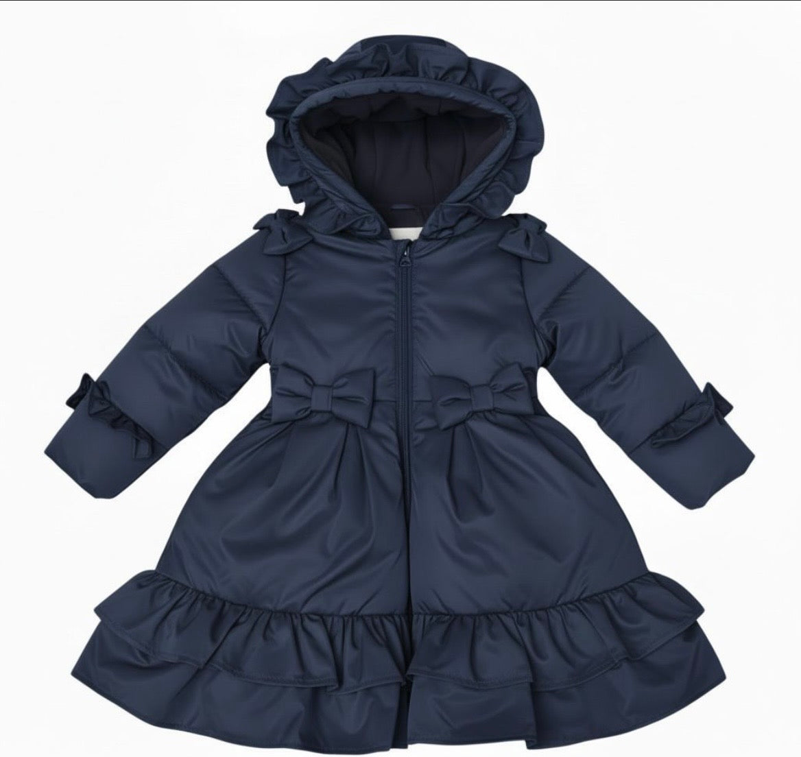 LOVE & LEARN- Ruffle Bow school coat