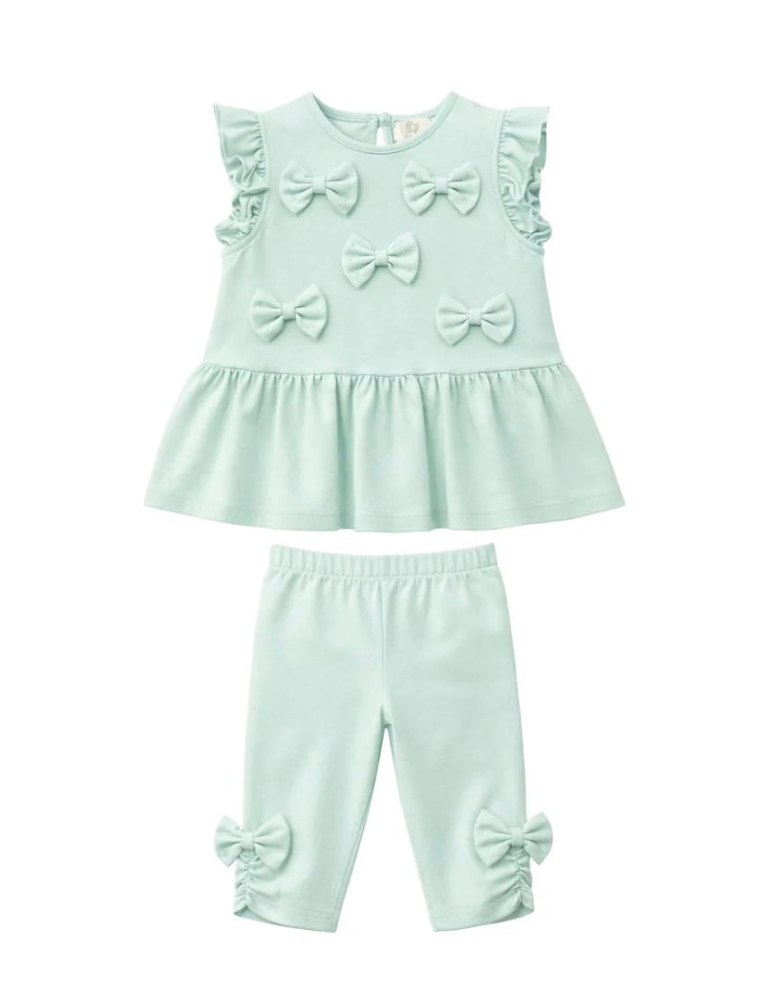 CARAMELO- Bow legging set ( 0398239) MINT