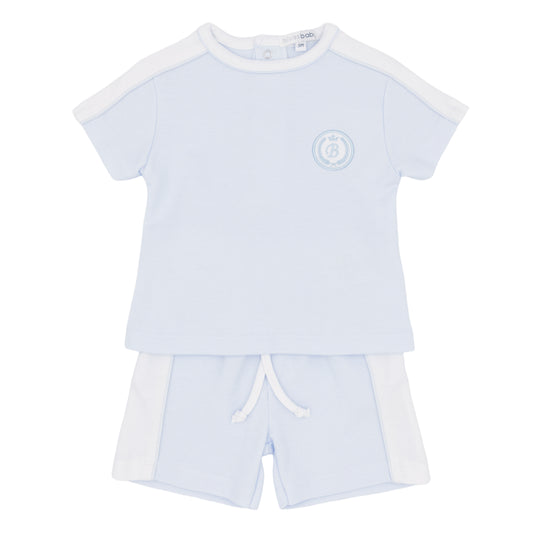 BLUES BABY- T-shirt and short set ( Blue)