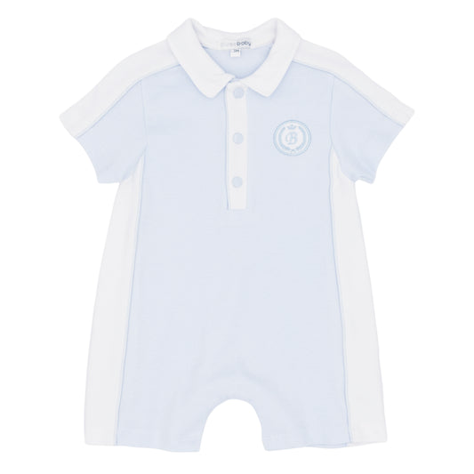 BLUES BABY- Shortie collar romper ( Blue)
