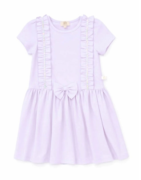 CARAMELO- Ruffle jersey dress (3421120) Lilac