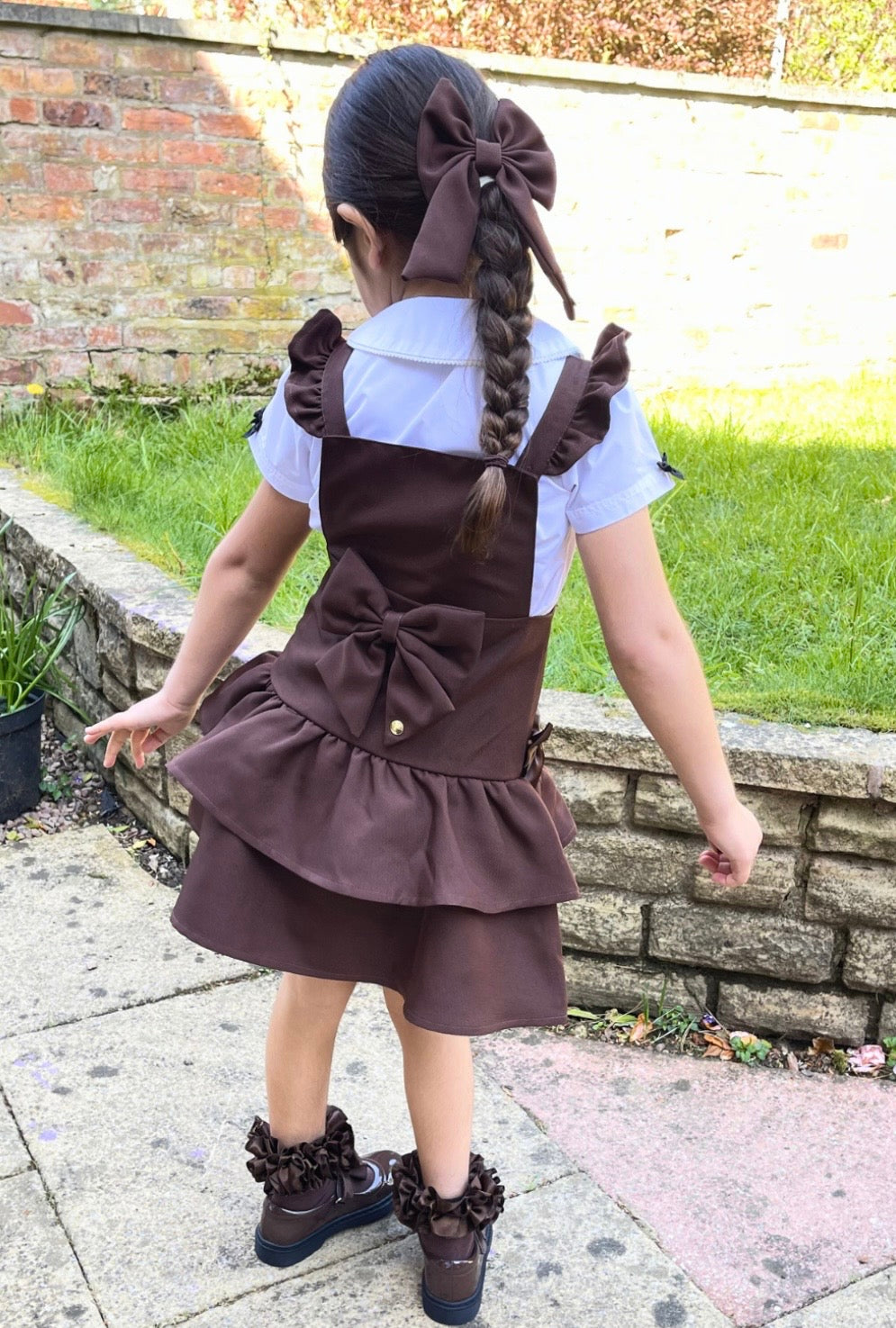 CARAMELO-Rara pinafore (BROWN)