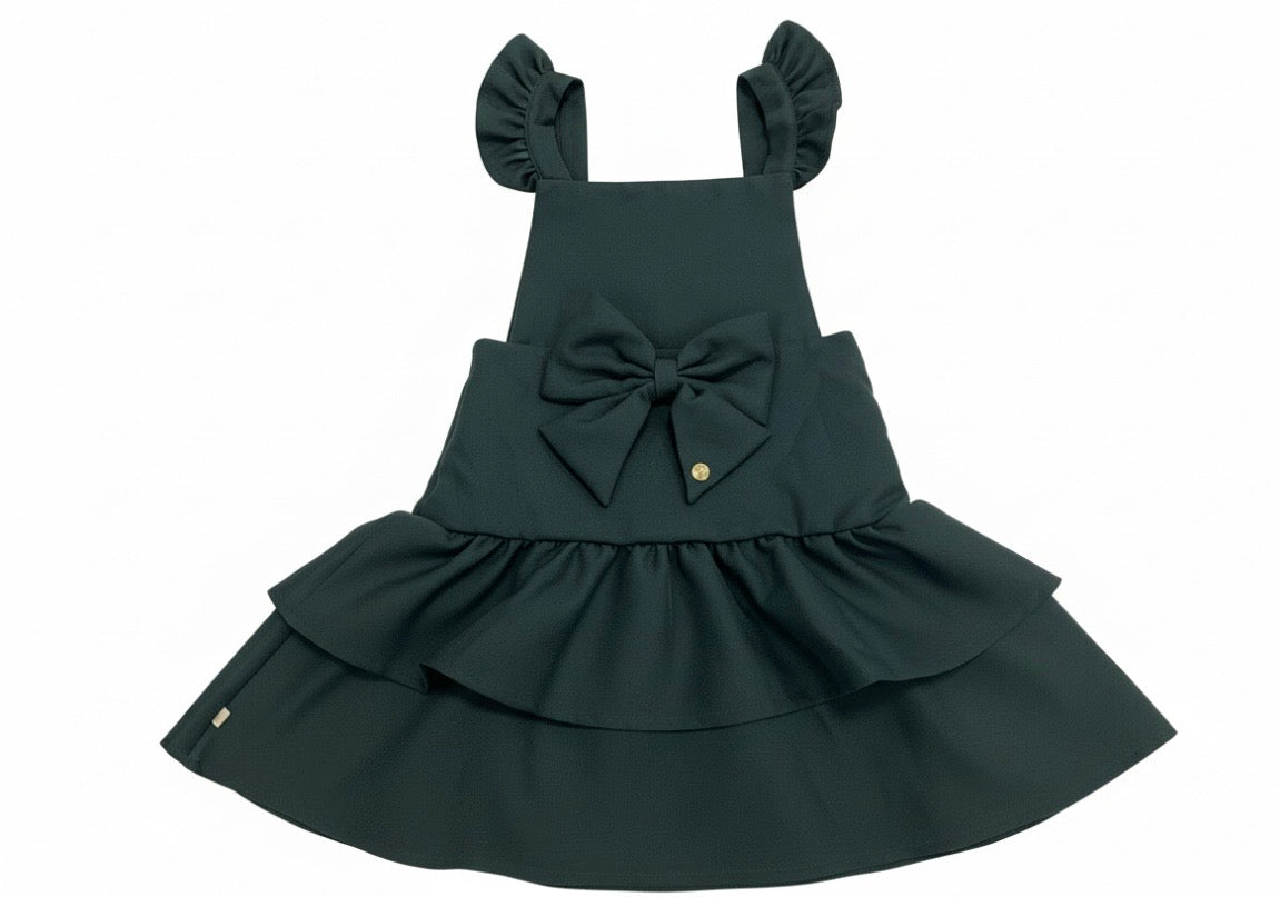 CARAMELO-Rara pinafore ( Bottle Green)