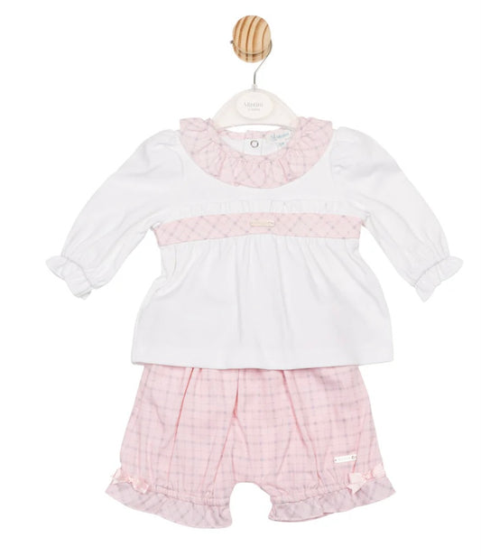 MINTINI- Check short set ( 6729)