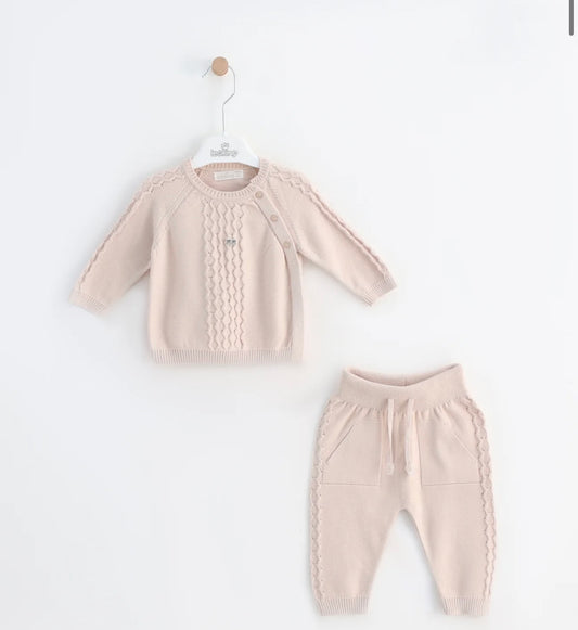 LEOKING- Knitted lounge set ( Beige)