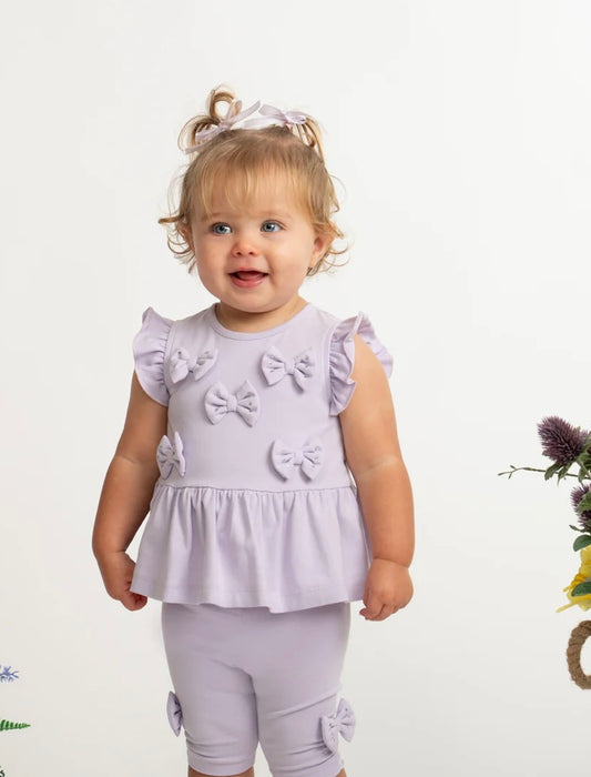 CARAMELO- Bow legging set ( 0398239) LILAC