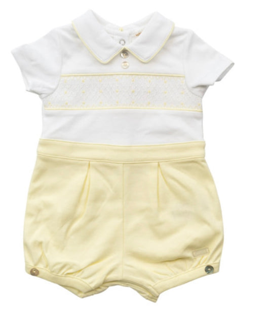 MINTINI- MB6479- Lemon smock romper