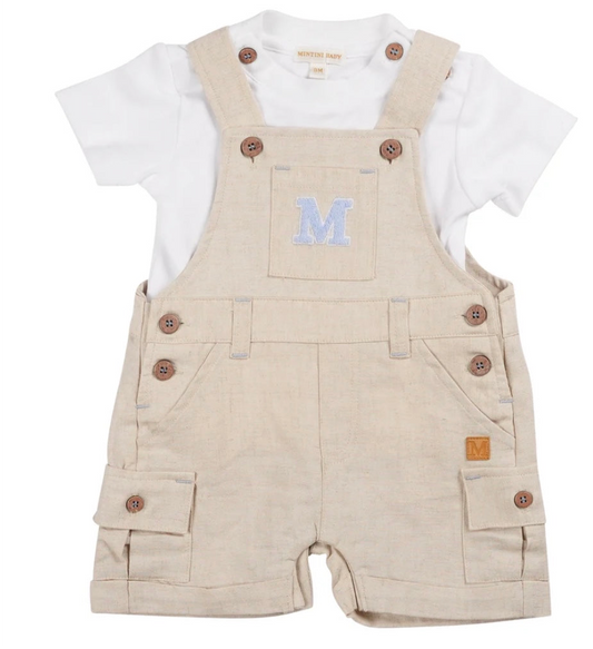 MINTINI- Short Dungaree (Beige)