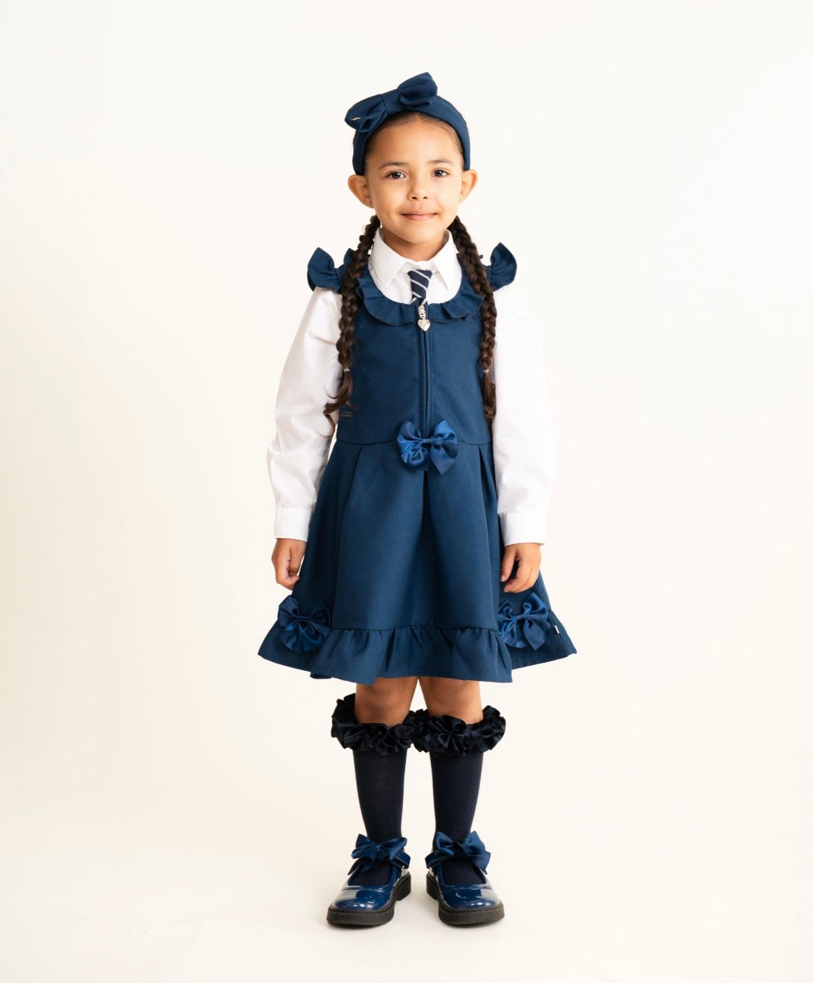 CARAMELO - Zip front bow pinafore ( 3421122)